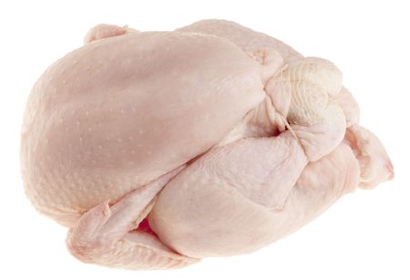 Poulet de chair vidé